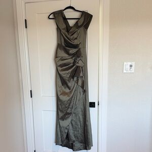 Elegant Metallic Evening Gown